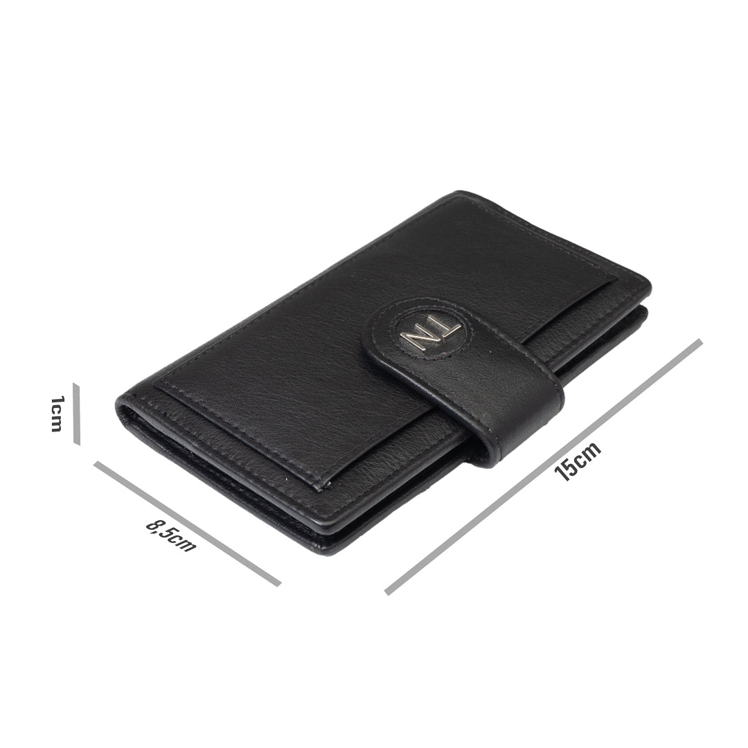 Portofel femei din piele naturala negru Mia,protectie RFID