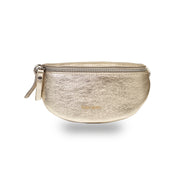 Borsetă damă din piele naturala auriu Waist Glam