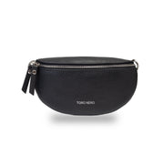 Borsetă damă din piele naturala neagra Waist Glam
