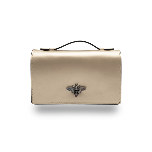 Women's bag made of natural gold leather Lori