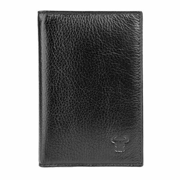 portofel barbati piele naturala negru Document leather