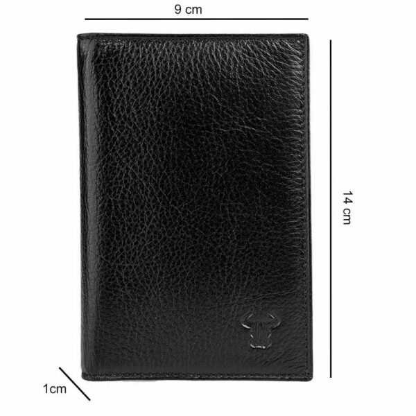 portofel barbati piele naturala negru Document leather5
