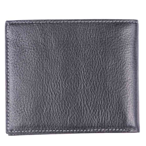 Portofel barbati din piele naturala negru-maro Brown Out - imagine 4