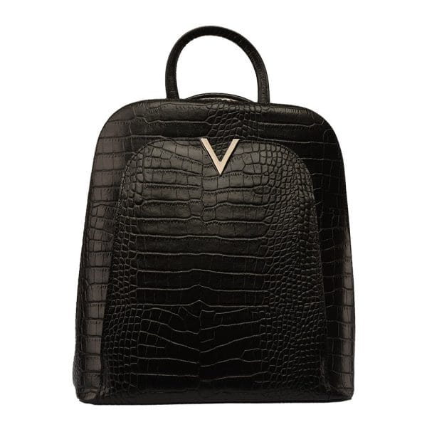 Rucsac damă din piele naturala negru Vendetta