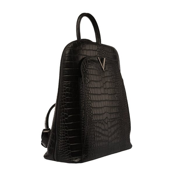 Rucsac damă din piele naturala negru Vendetta - imagine 3