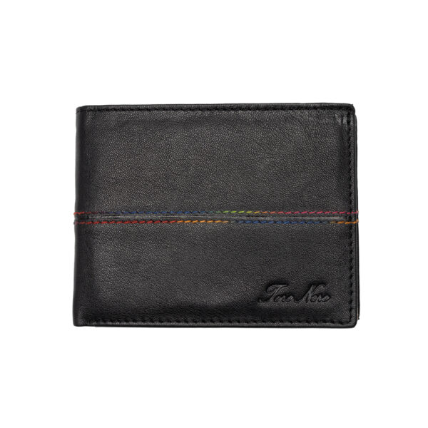 Portofel barbati din piele naturala negru Colour - imagine 2