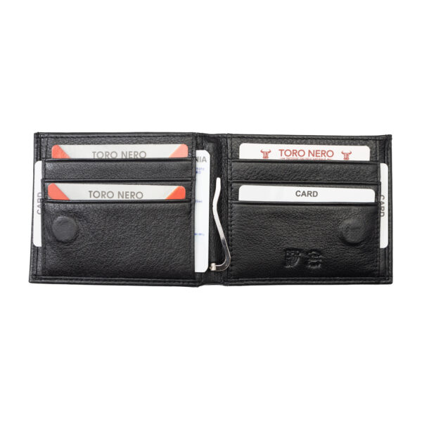 Portofel barbati din piele naturala negru Doris,protectie RFID - imagine 3