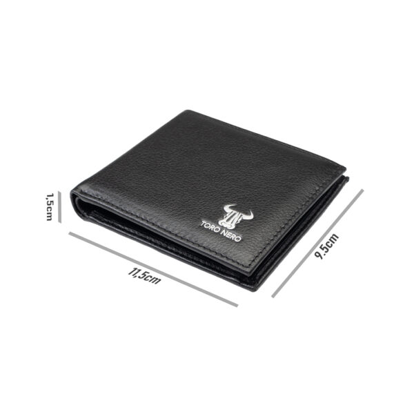 Portofel barbati din piele naturala negru Doris,protectie RFID - imagine 6
