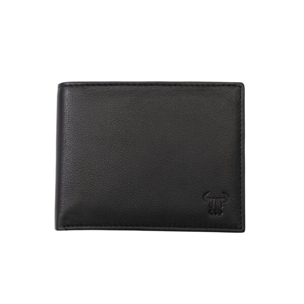 Portofel barbati din piele naturala negru Maxim,protectie RFID - imagine 2