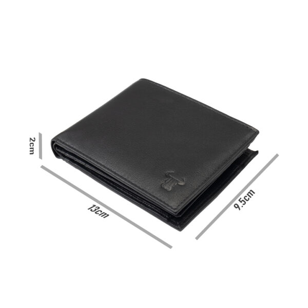 Portofel barbati din piele naturala negru Maxim,protectie RFID - imagine 6